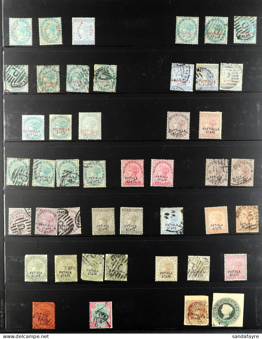 PATIALA 1884 - 1946 Mint And Used On Protective Pages (approx 750 Stamps) - Other & Unclassified