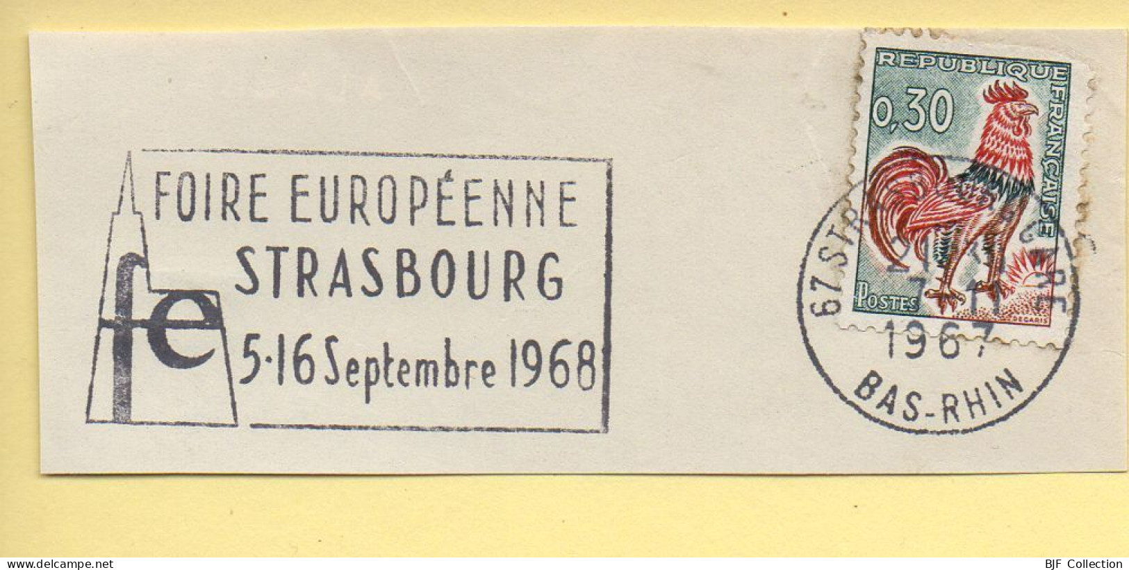 Flamme Illustrée : (67) STRASBOURG GARE – 7/11/1967 (Flamme Sur Fragment) - Mechanical Postmarks (Advertisement)