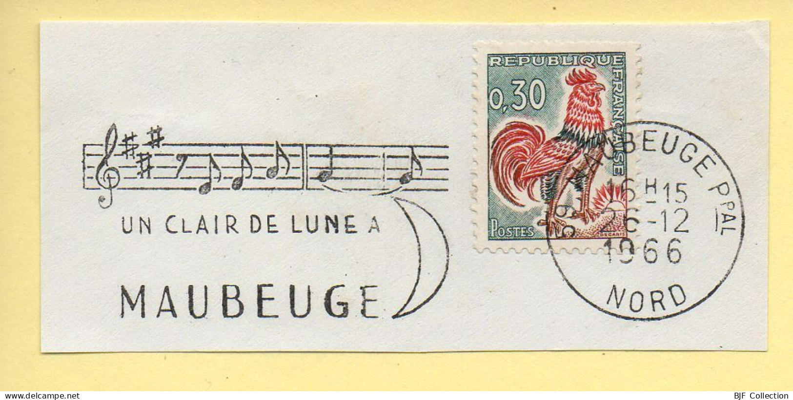 Flamme Illustrée : (59) MAUBEUGE Ppal. – 26/12/1962 (Flamme Sur Fragment) - Maschinenstempel (Werbestempel)