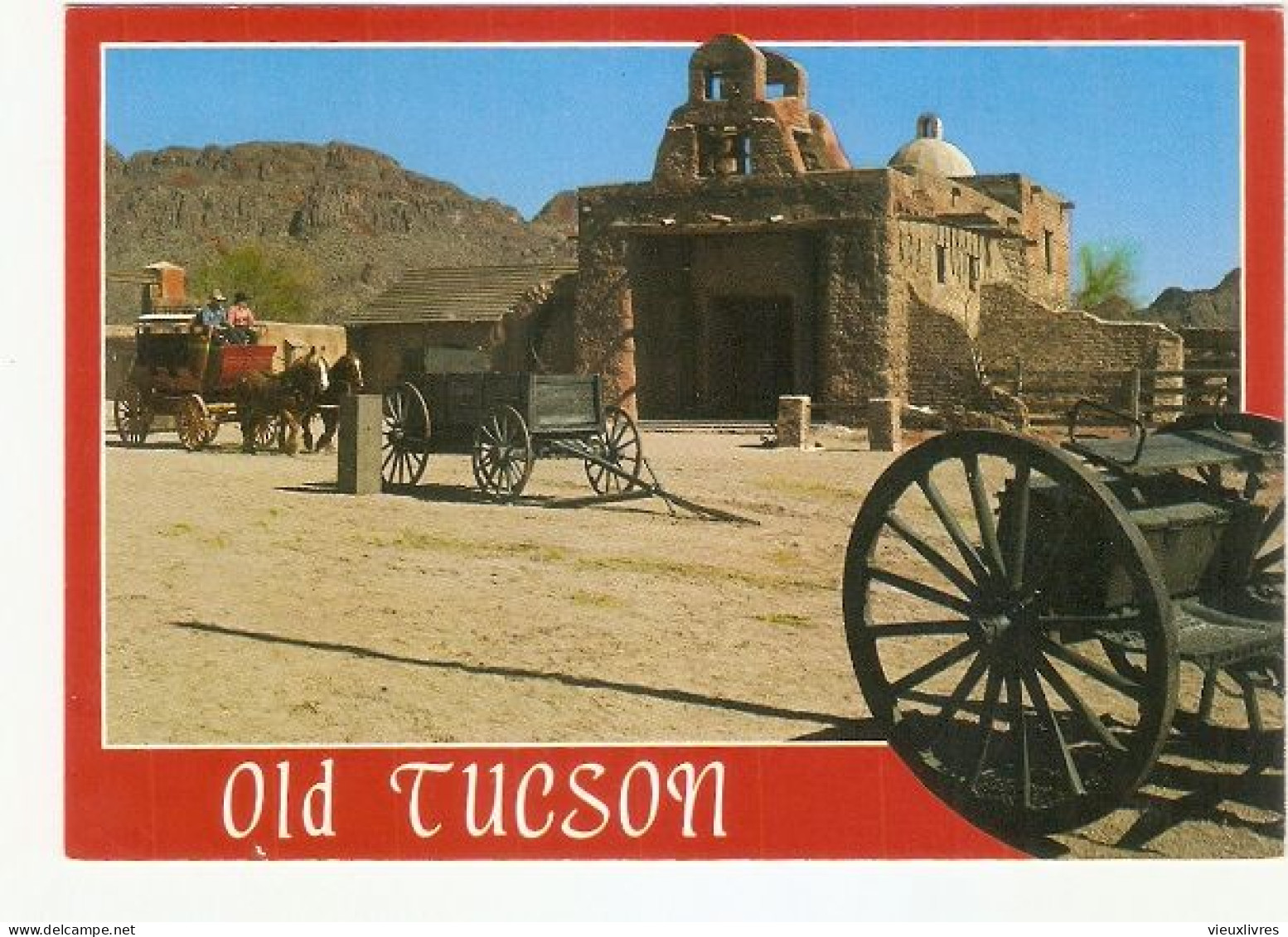 Old Tucson Carte Postale 1987 Old Adobe Mission A Familiar Sight In Western Movies  Cinéma - Tucson