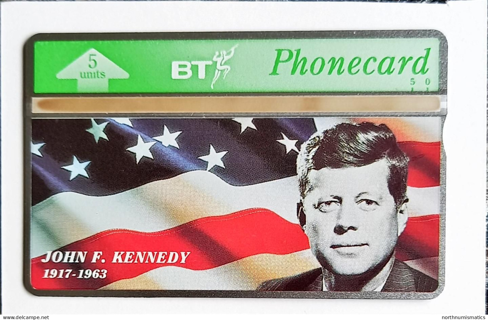 BT Phonecard 5 Units John F.Kennedy Gode Mint 305K - Collections