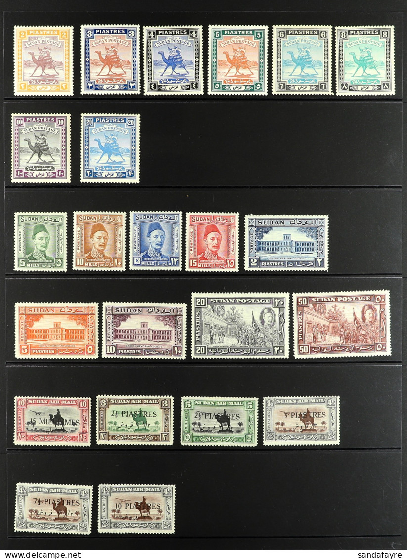 1898 - 1961 COLLECTION Of 127 Mint Stamps On Protective Pages, Note 1898, 1902-21, 1921-23 And 1927-41 Arab Postman Sets - Sudan (...-1951)