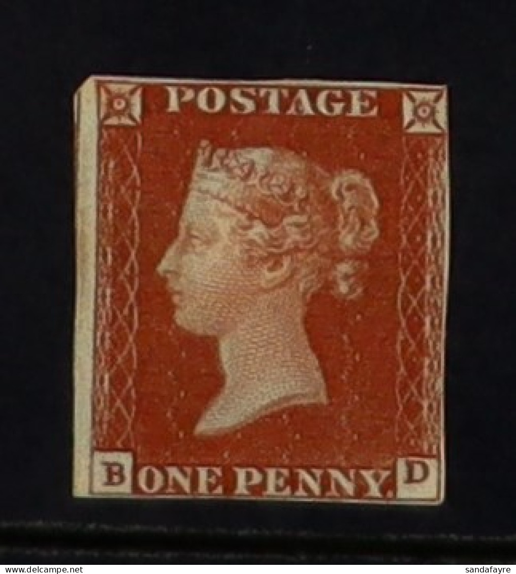 1841 1d Deep Red-brown 'BD', SG 10, Mint Very Lightly Hinged With Almost 4 Margins (just Brushing At Upper Ride Side). C - Otros & Sin Clasificación