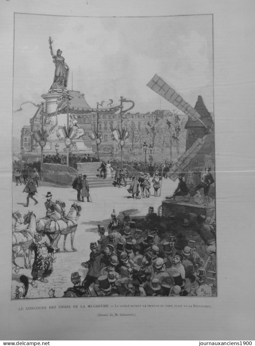 1860 1900 CARNAVAL FRANCE & EUROPE 31 JOURNAUX ANCIENS COMPLETS