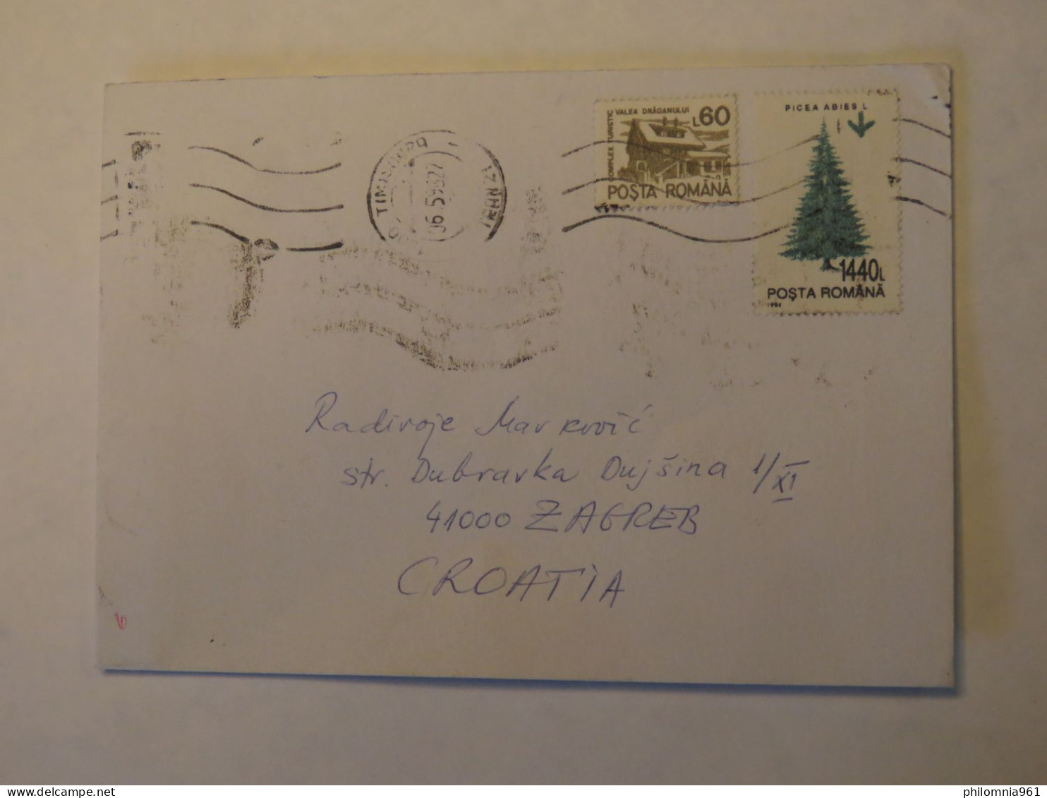 ROMANIA COVER TO CROATIA - Altri & Non Classificati