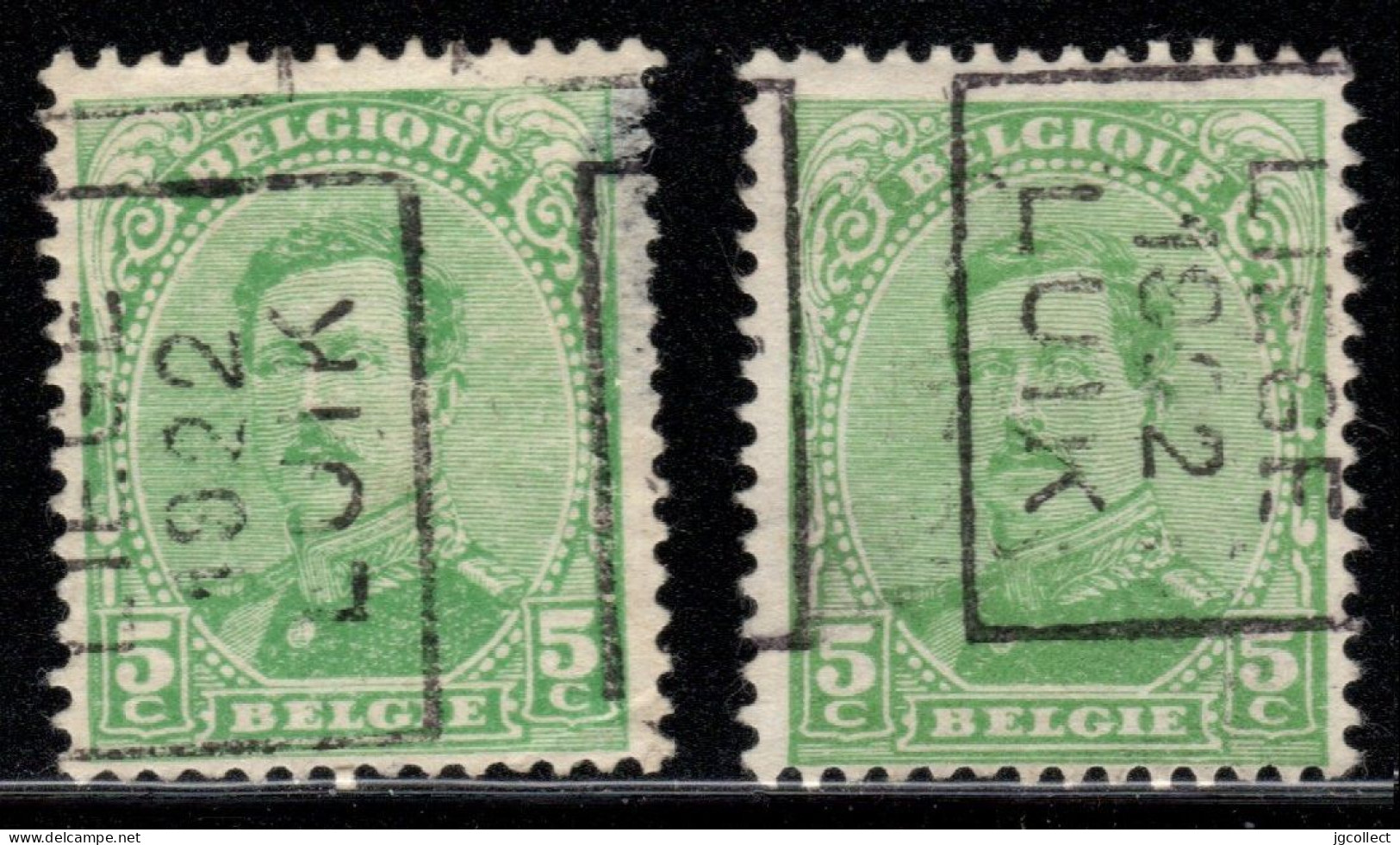 Preo's (137-IV) "LIEGE 1922 LUIK" OCVB 2843-IV A+B - Rolstempels 1920-29