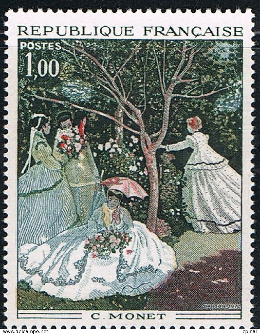 FRANCE : N° 1703 ** ("Femmes Au Jardin", De Monet) - PRIX FIXE - - Unused Stamps