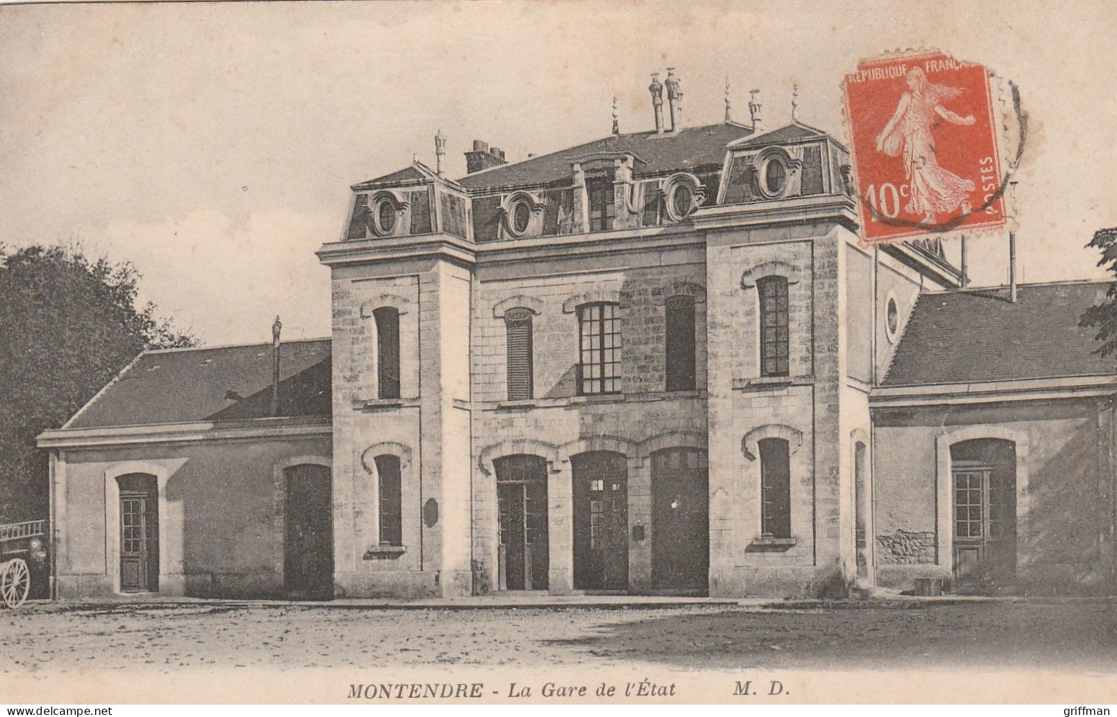 MONTENDRE LA GARE DE L'ETAT TBE - Montendre