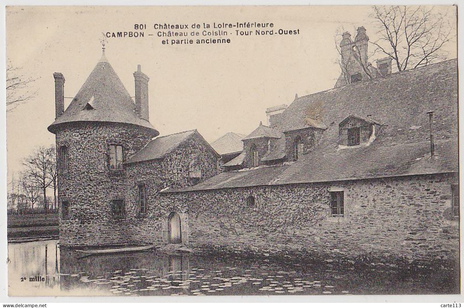 44 - B17581CPA - CAMPBON - Chateau De Coislin - Tour Nord-Ouest Et Partie Ancienne - Parfait état - LOIRE-ATLANTIQUE - Autres & Non Classés