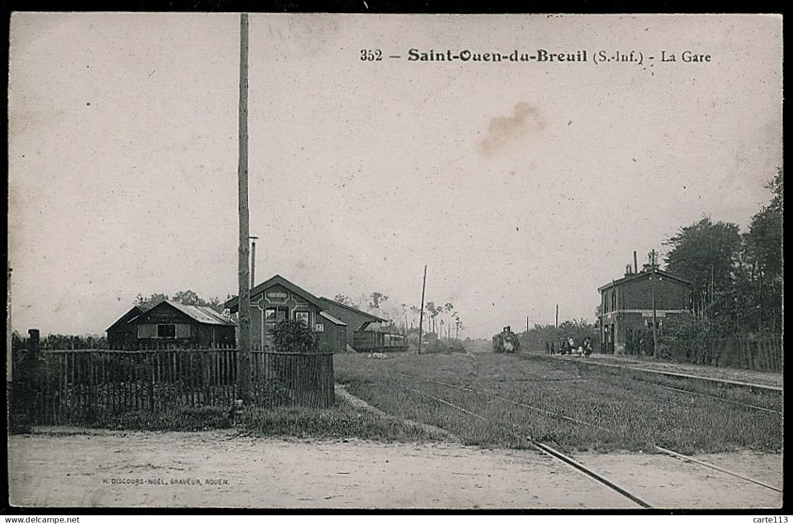 76 - T2077CPA - SAINT OUEN DU BREUIL - La Gare - Bon état - SEINE-MARITIME - Sonstige & Ohne Zuordnung