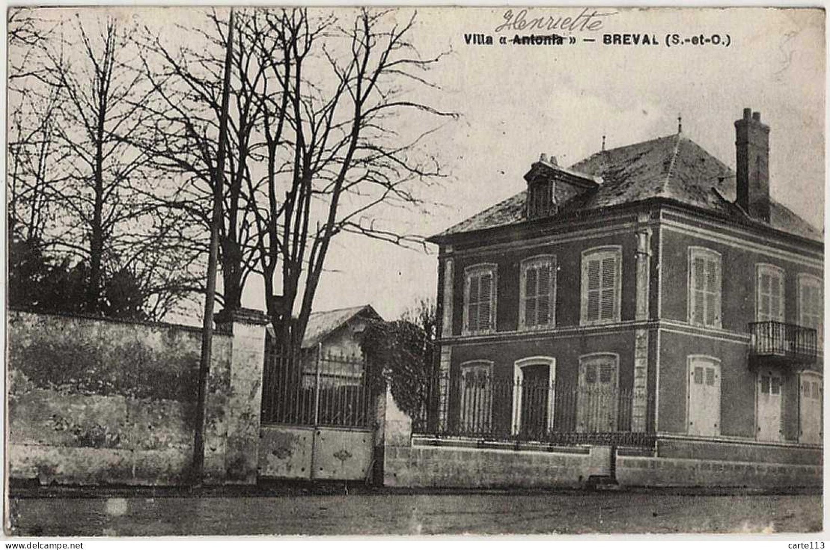 78 - B30875CPA - BREVAL - Villa ANTONIA Ou Henriette - Très Bon état - YVELINES - Autres & Non Classés