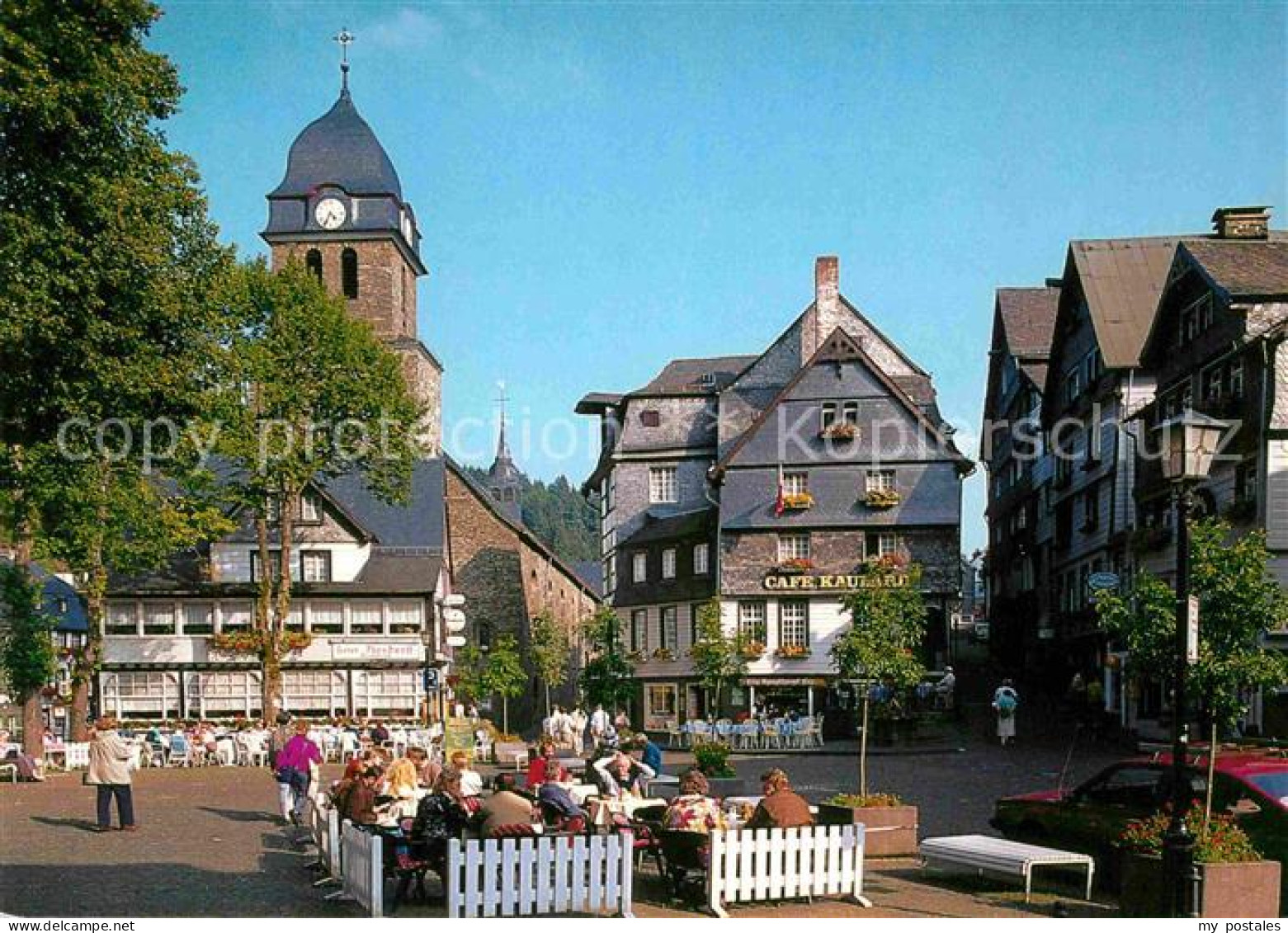 72724866 Monschau Marktplatz Strassencafe Monschau - Monschau