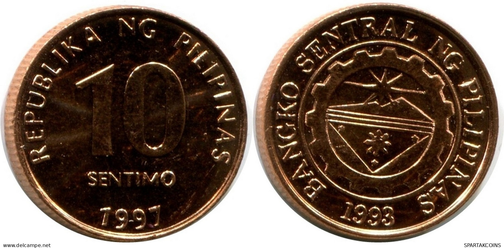 10 CENTIMO 1997 FILIPINAS PHILIPPINES UNC Moneda #M10011.E.A - Filippijnen