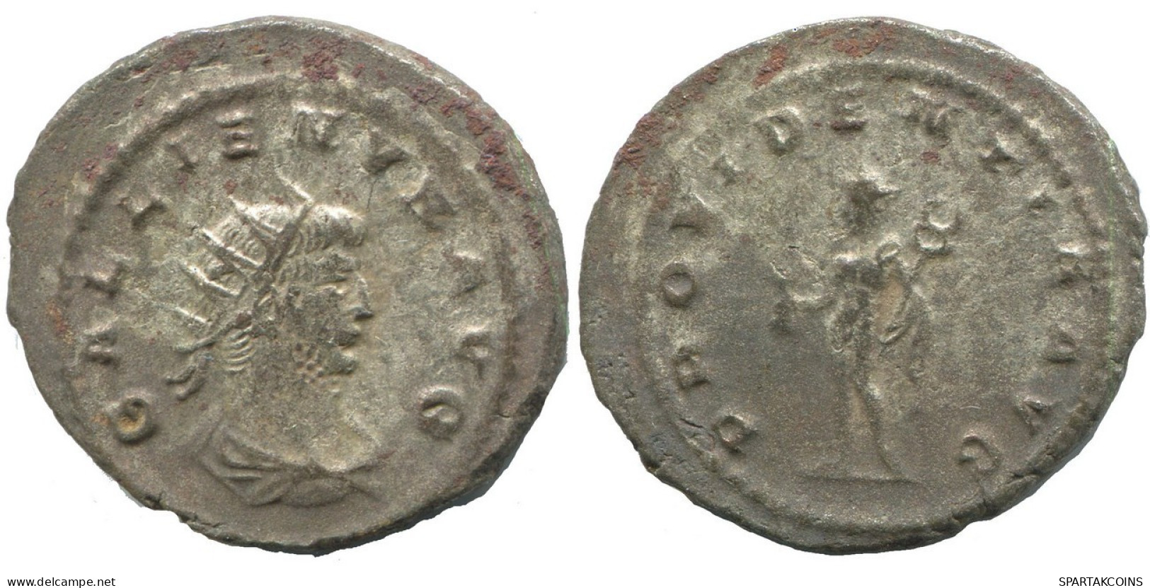 GALLIENUS ANTIOCH AD266-269 SILVERED LATE ROMAN Moneda 3.9g/24mm #ANT2724.41.E.A - The Military Crisis (235 AD Tot 284 AD)