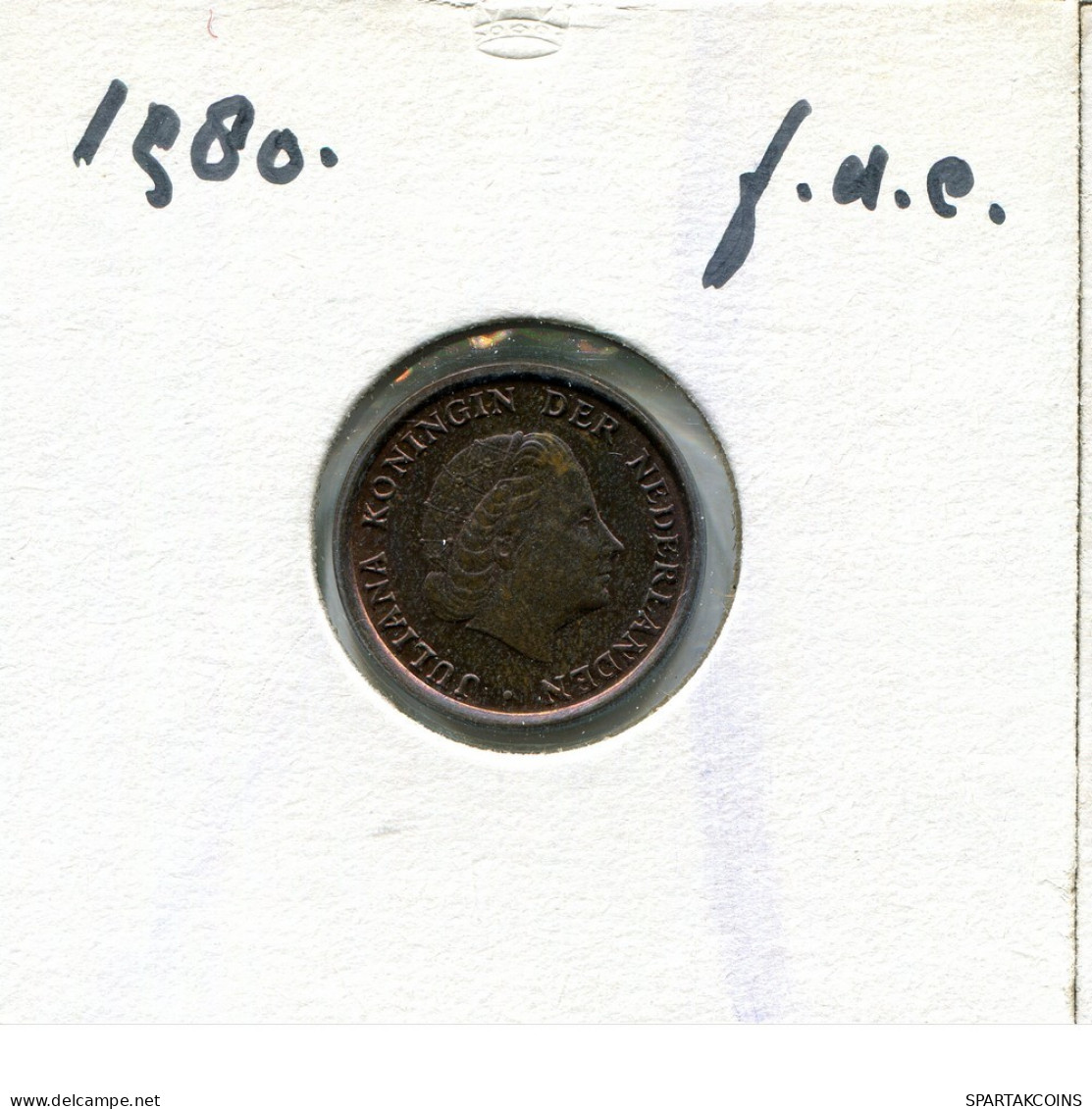 1 CENT 1980 INÉERLANDAIS NETHERLANDS Pièce #AU408.F.A - 1948-1980 : Juliana