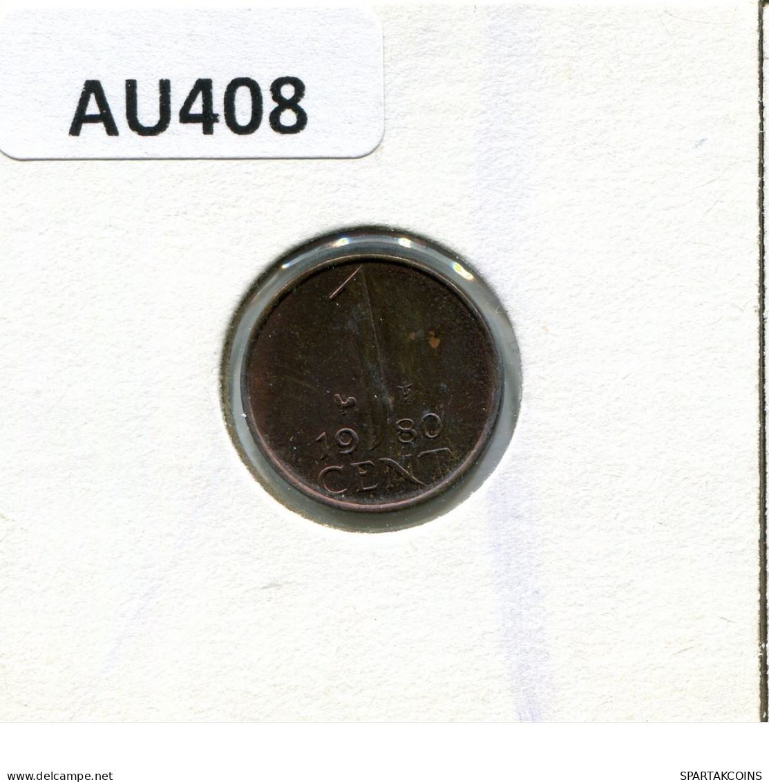 1 CENT 1980 INÉERLANDAIS NETHERLANDS Pièce #AU408.F.A - 1948-1980 : Juliana