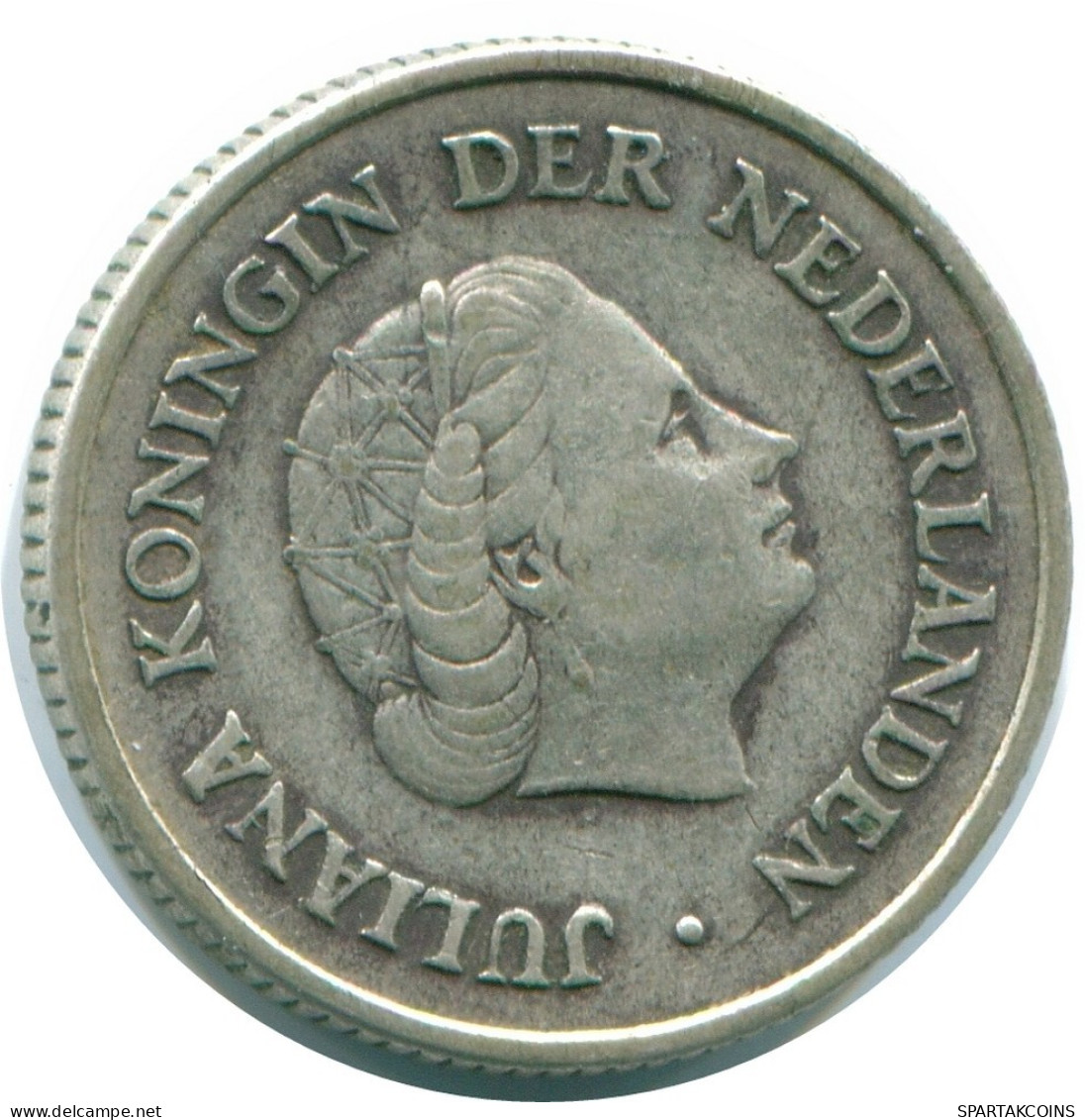 1/4 GULDEN 1960 ANTILLAS NEERLANDESAS PLATA Colonial Moneda #NL11076.4.E.A - Niederländische Antillen