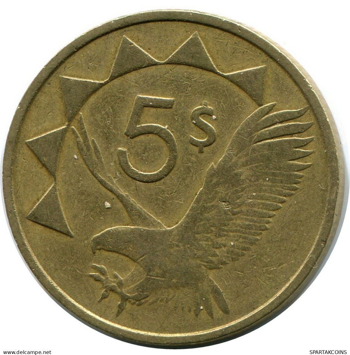 5 DOLLARS 1993 NAMIBIA Münze #AP911.D.A - Namibia