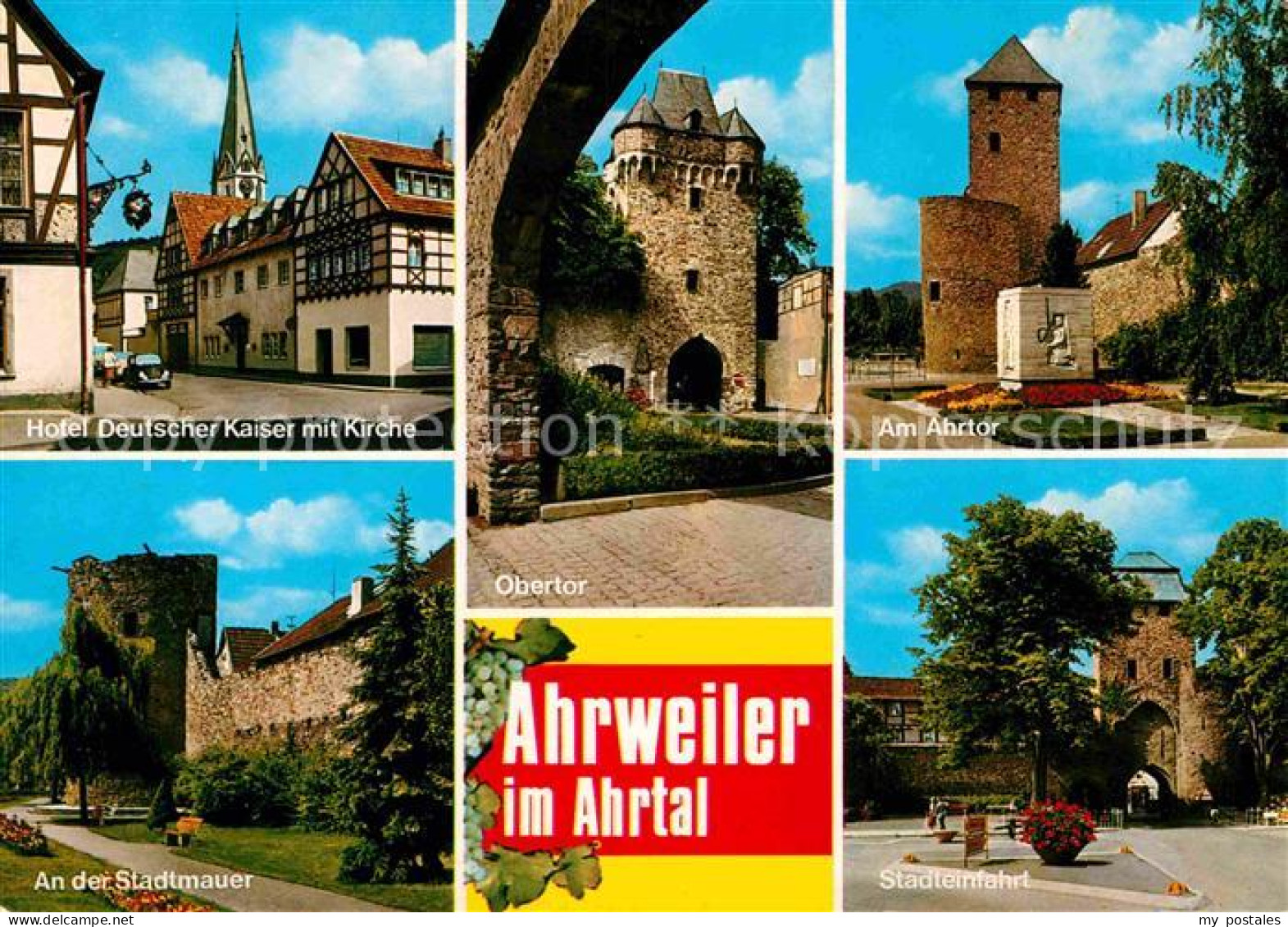 72721052 Ahrweiler Ahr Hotel Deutscher Kaiser Kirche Obertor Ahrtor Stadteinfahr - Bad Neuenahr-Ahrweiler