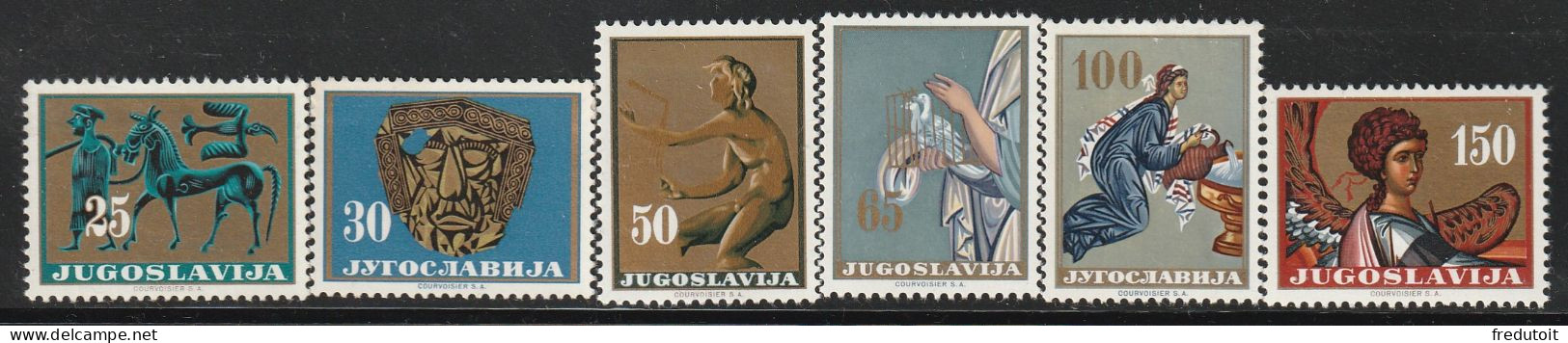 YOUGOSLAVIE- N°923/8 ** (1962) L'Art Yougoslave - Nuovi