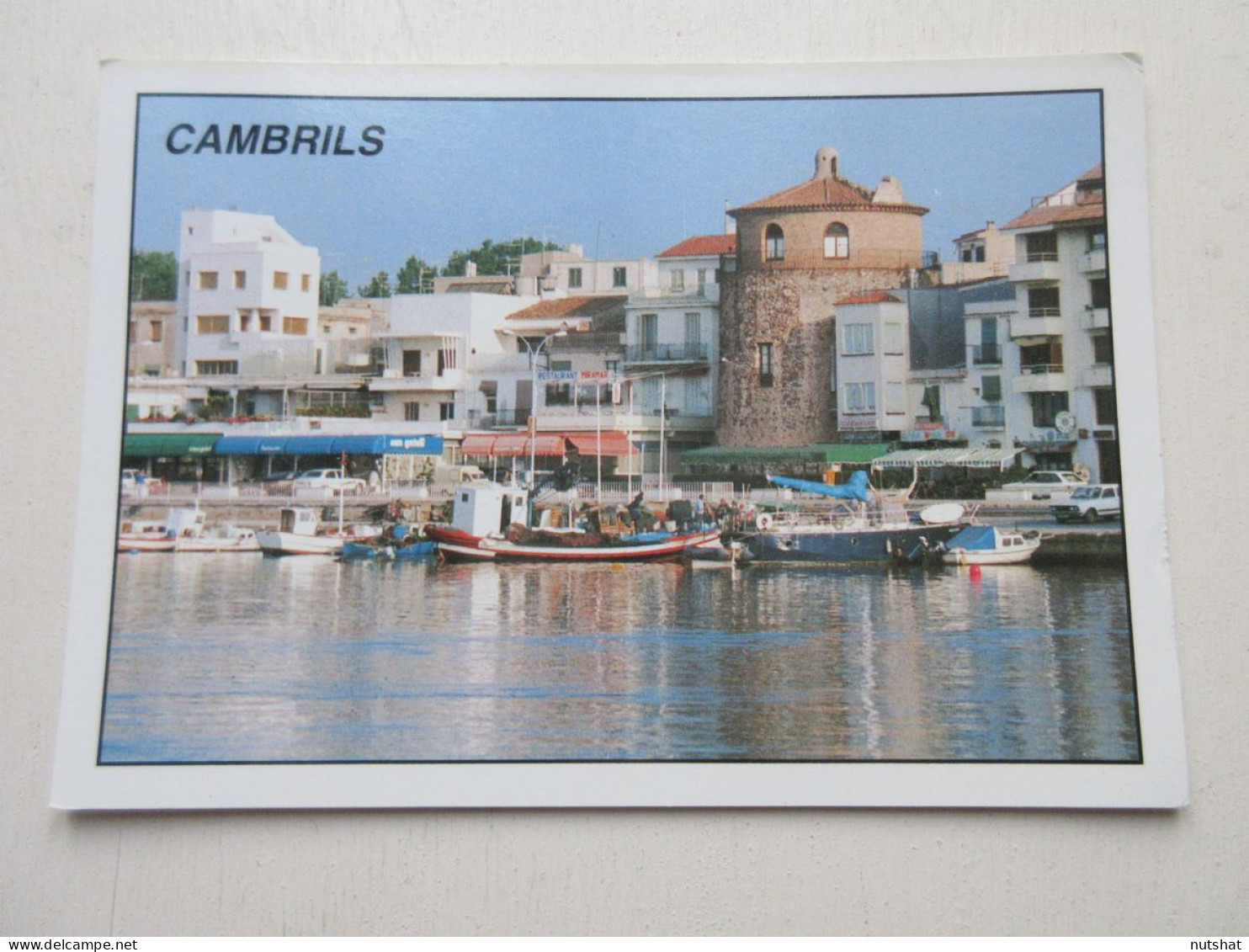 CP CARTE POSTALE ESPAGNE CATALOGNE CAMBRILS COSTA DORADA BARRIO MARITIMO Ecrite  - Otros & Sin Clasificación