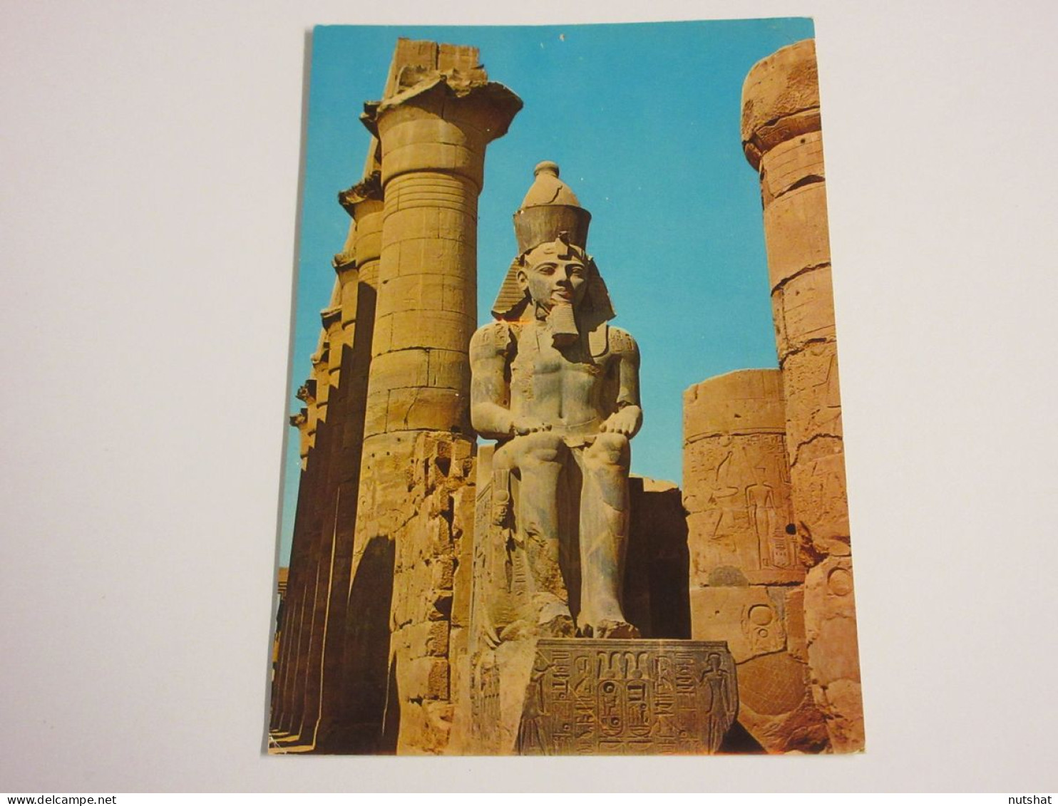 CP CARTE POSTALE EGYPTE Le TEMPLE De LUXOR STATUE De RAMSES II - Ecrite - Luxor