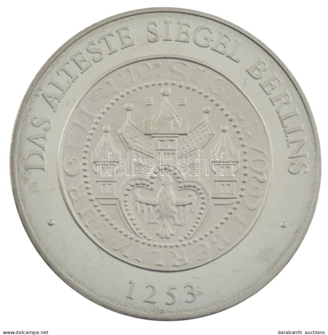 NDK 1987. "Berlin Legrégebbi Pecsétje / Berlin 750 éves - Nicolaikirche" Fém Emlékérem (40mm) Kpszulában, Dísztokban T:P - Ohne Zuordnung