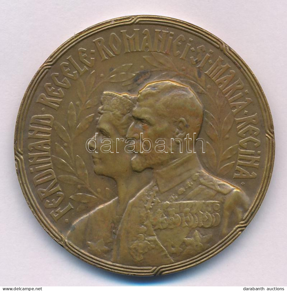 Románia 1922. "I. Ferdinánd Koronázása Gyulafehérvárott" Bronz Emlékérem. Szign.: C. Kristescu (45mm) T:AU,XF Romania 19 - Zonder Classificatie