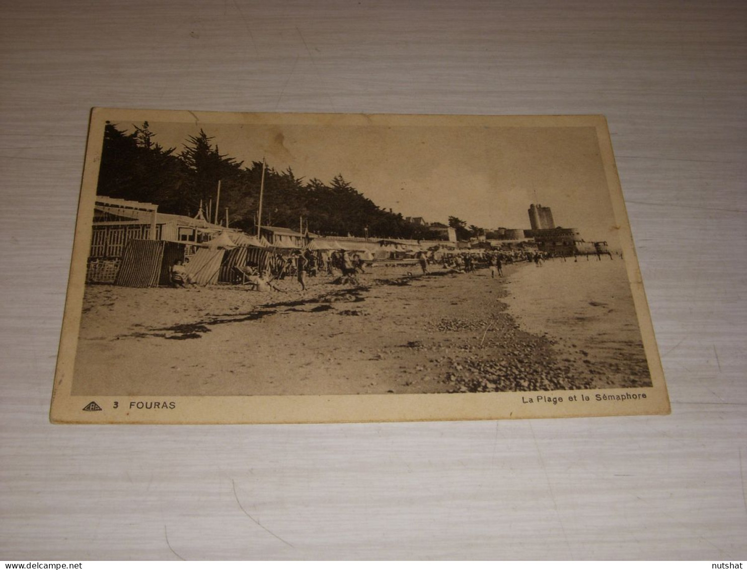 CP CARTE POSTALE CHARENTE MARITIME FOURAS La PLAGE Et Le SEMAPHORE - ECRITE - Fouras-les-Bains