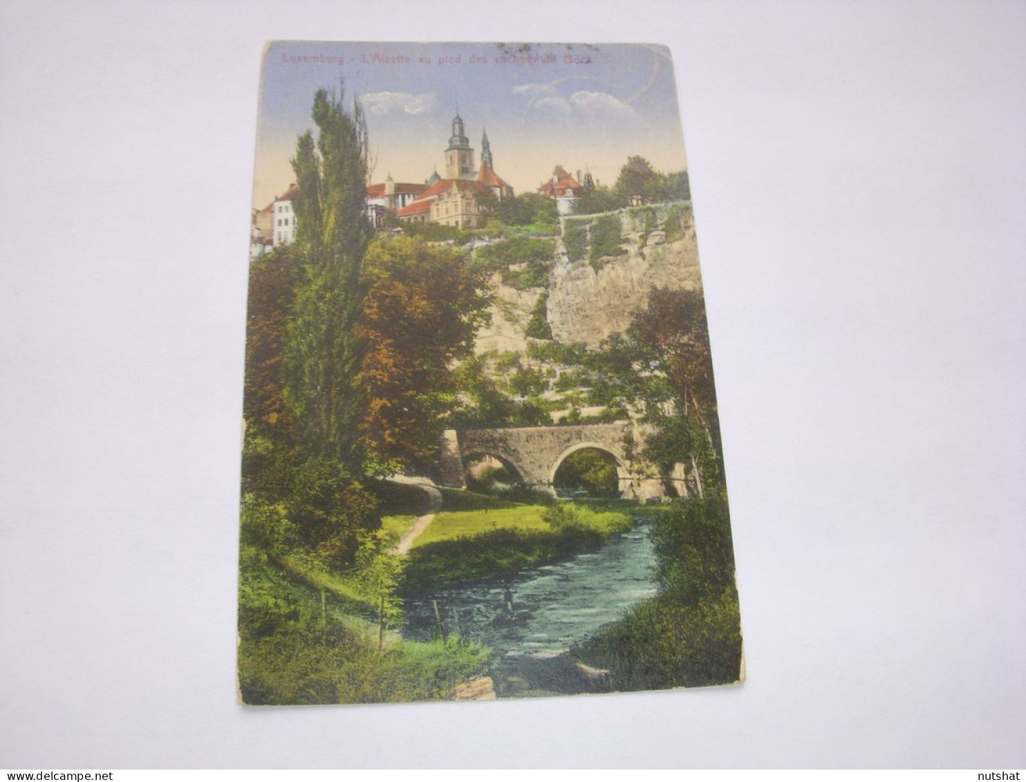 CP CARTE POSTALE LUXEMBOURG L'ALZETTE ROCHERS Du BOCK - Ecrite En 1914 - Otros & Sin Clasificación