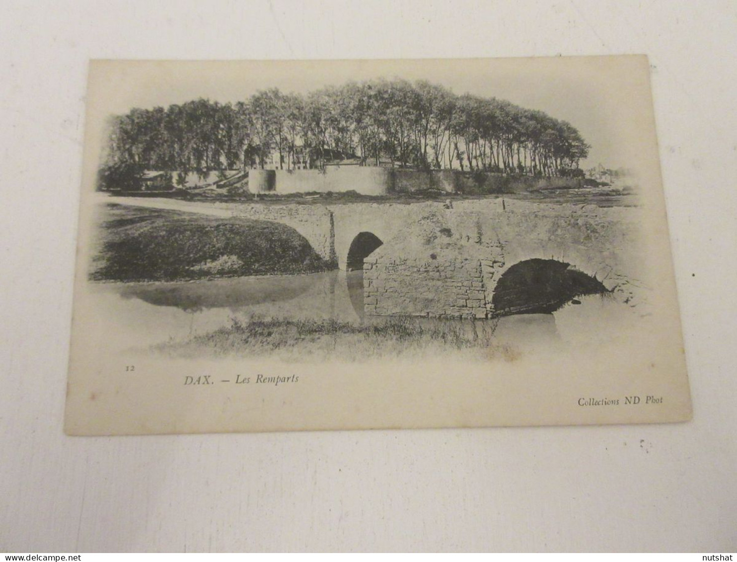 CP CARTE POSTALE LANDES DAX Les REMPARTS VUE LARGE - Vierge                     - Dax