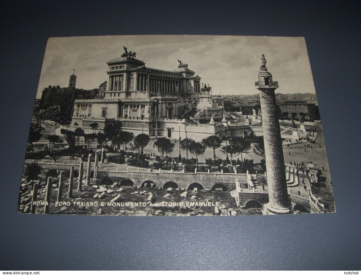 CP CARTE POSTALE ITALIE ROME MONUMENT VICTOR EMMANUEL II FORUM De TRAJAN Vierge - Other Monuments & Buildings