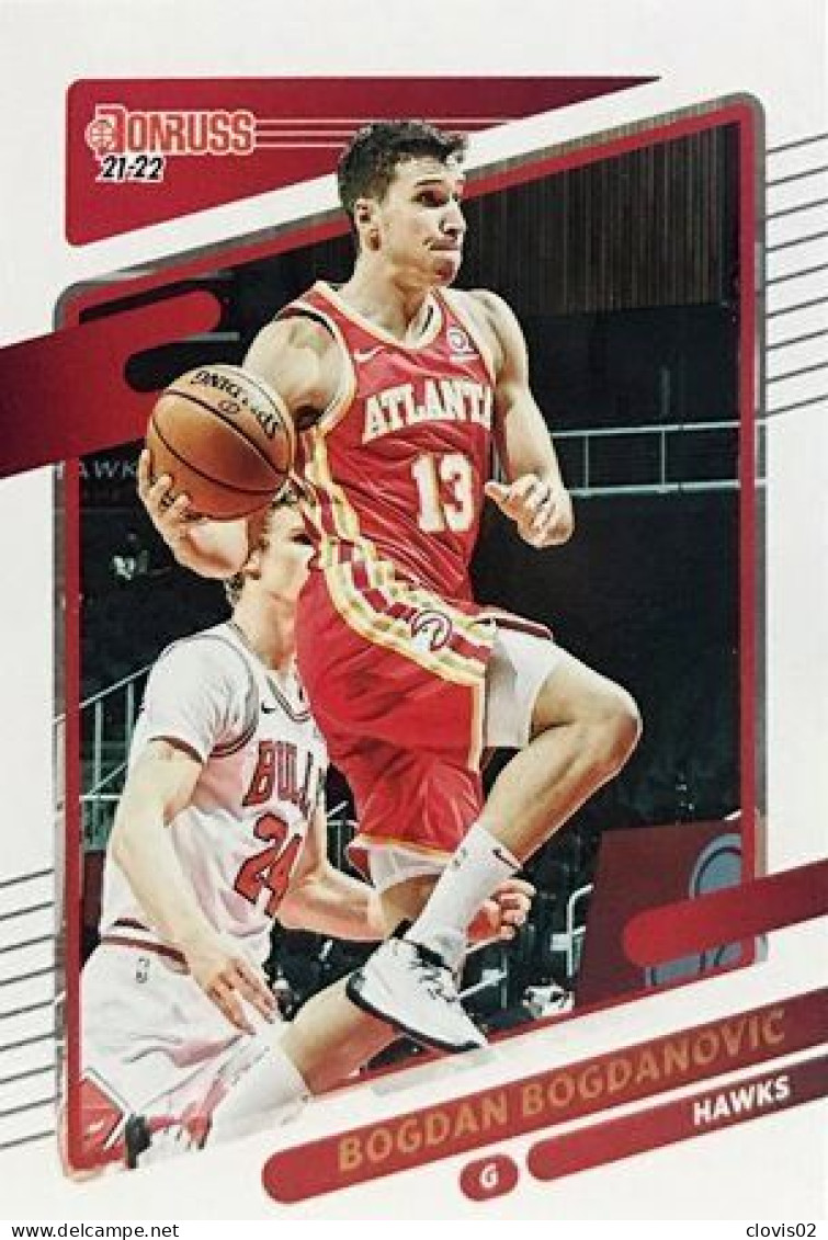 40 Bogdan Bogdanovic - Atlanta Hawks - Carte Panini NBA Donruss 2021-2022 - Otros & Sin Clasificación