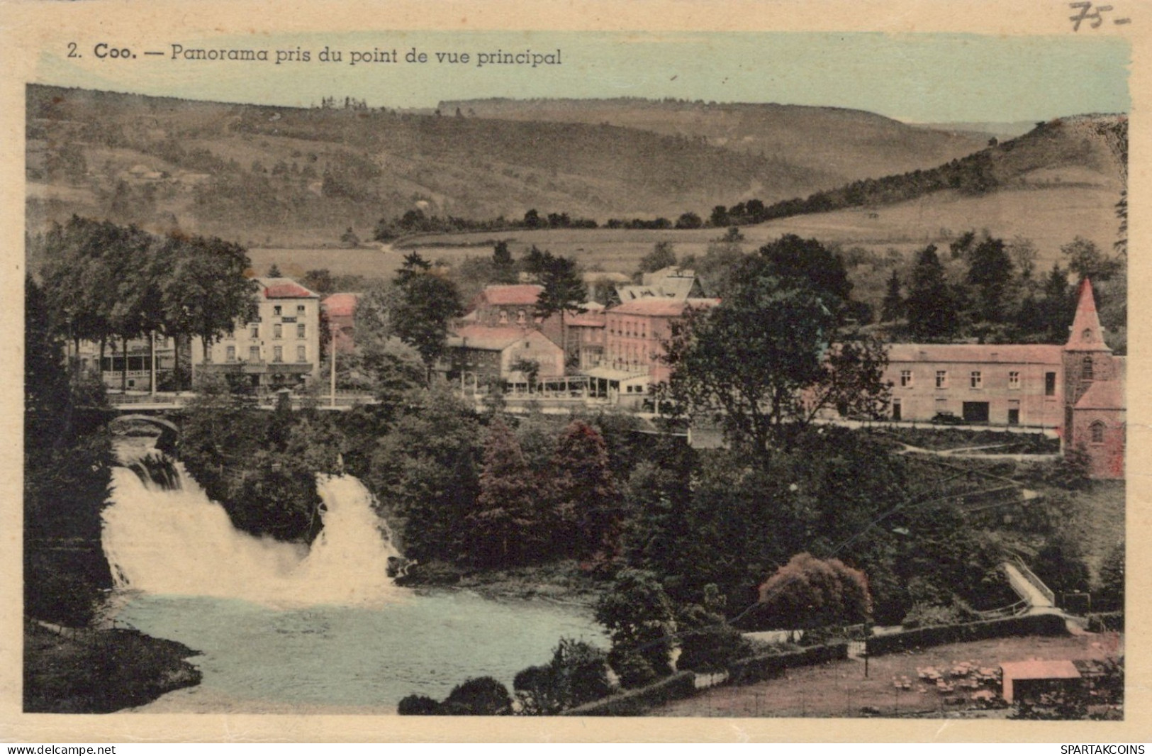 BELGIEN COO WASSERFALL Provinz Lüttich (Liège) Postkarte CPA Unposted #PAD091.DE - Stavelot