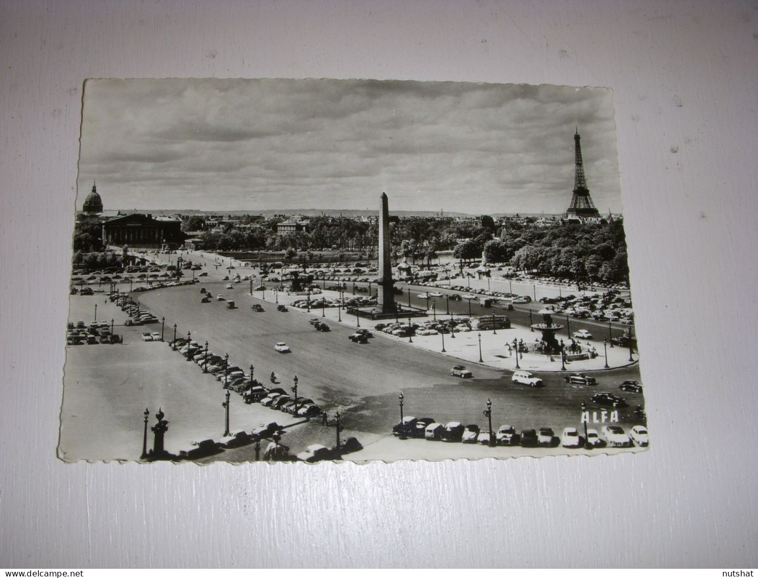 CP CARTE POSTALE SEINE PARIS PLACE De La CONCORDE TOUR EIFFEL - Ecrite En 1962 - Tour Eiffel