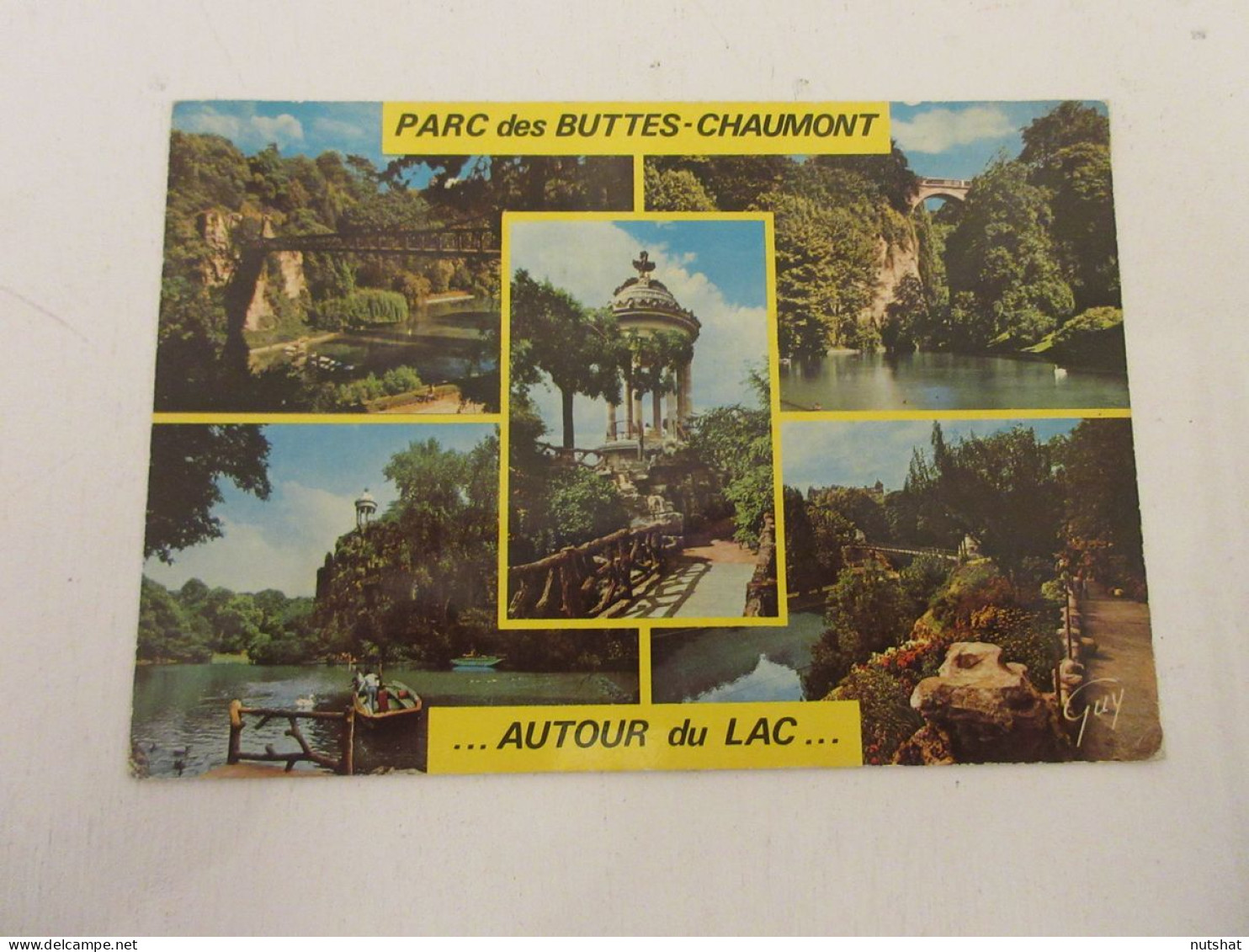 CP CARTE POSTALE PARIS PARC Des BUTTES CHAUMONT AUTOUR Du LAC - Vierge - Parcs, Jardins