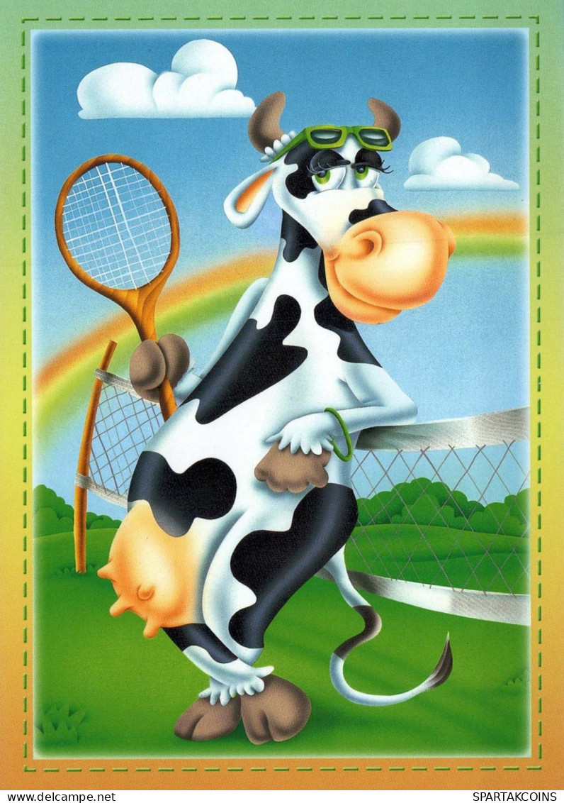 VACA Animales Vintage Tarjeta Postal CPSM #PBR811.ES - Vaches