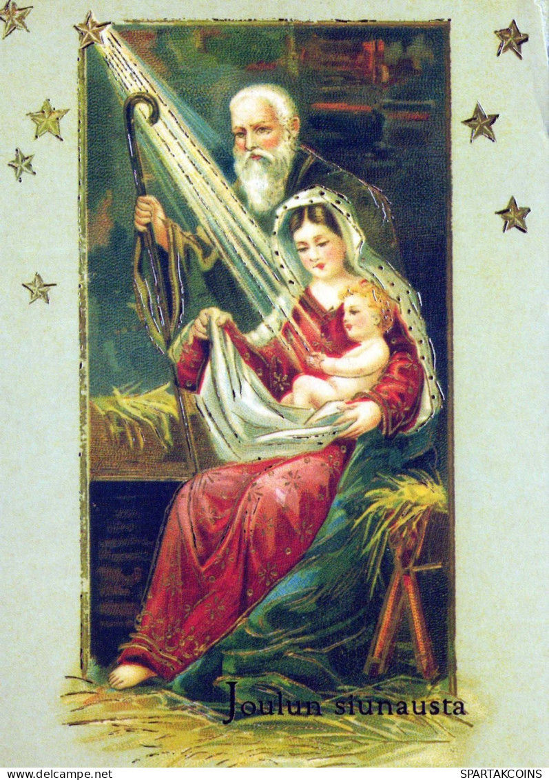 Virgen María Virgen Niño JESÚS Navidad Religión Vintage Tarjeta Postal CPSM #PBB902.ES - Vierge Marie & Madones