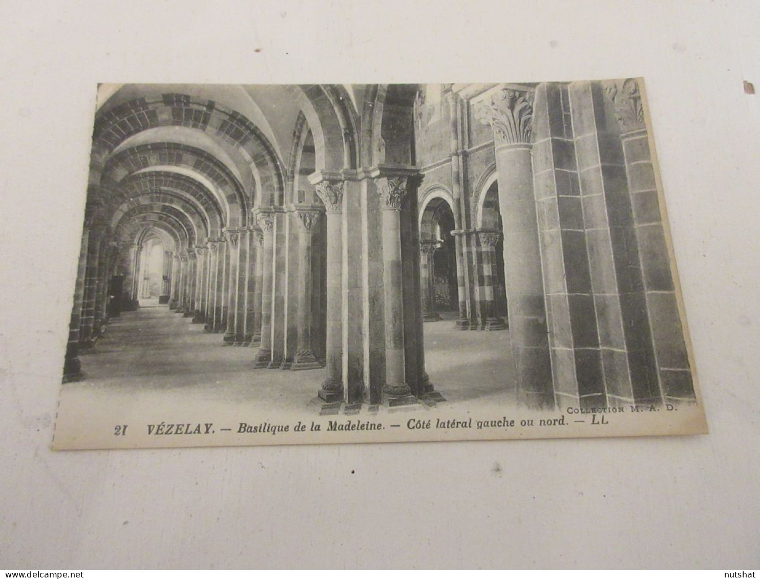 CP CARTE POSTALE YONNE VEZELAY BASILIQUE De La MADELEINE COTE LATERAL GAUCHE     - Vezelay