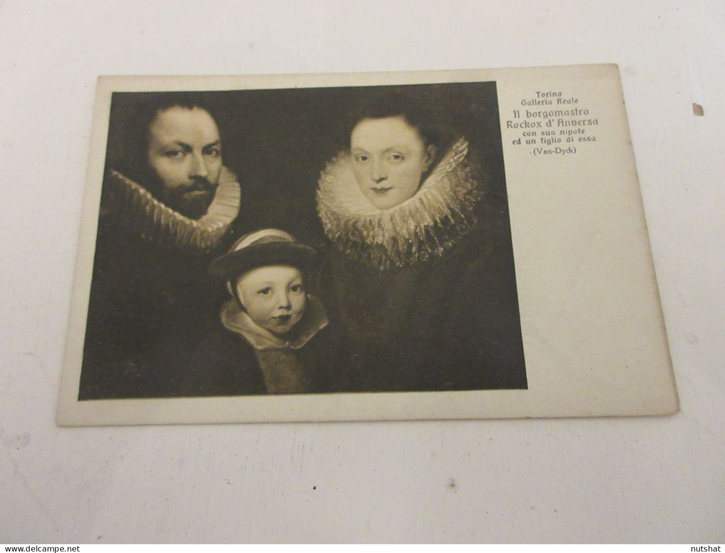 CP CARTE POSTALE TABLEAU VAN DYCK PORTRAIT BOURGMESTRE ROCKOX Avec NEVEU Et FILS - Schilderijen