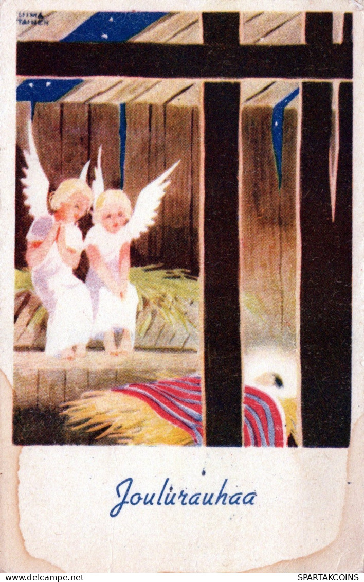 ANGEL CHRISTMAS Holidays Vintage Postcard CPSMPF #PAG820.GB - Angeles