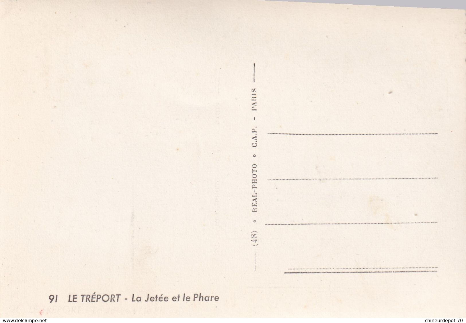 Le Treport La Jetée Et Le Phare - Le Treport