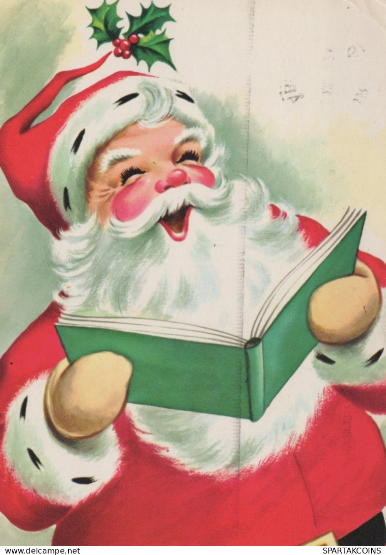 BABBO NATALE Natale Vintage Cartolina CPSM #PAJ810.IT - Santa Claus