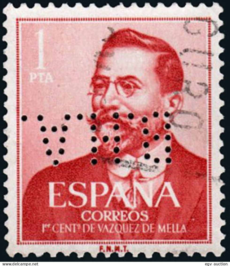 Madrid - Perforado - Edi O 1351 - "B.H.A." (Banco) - Oblitérés