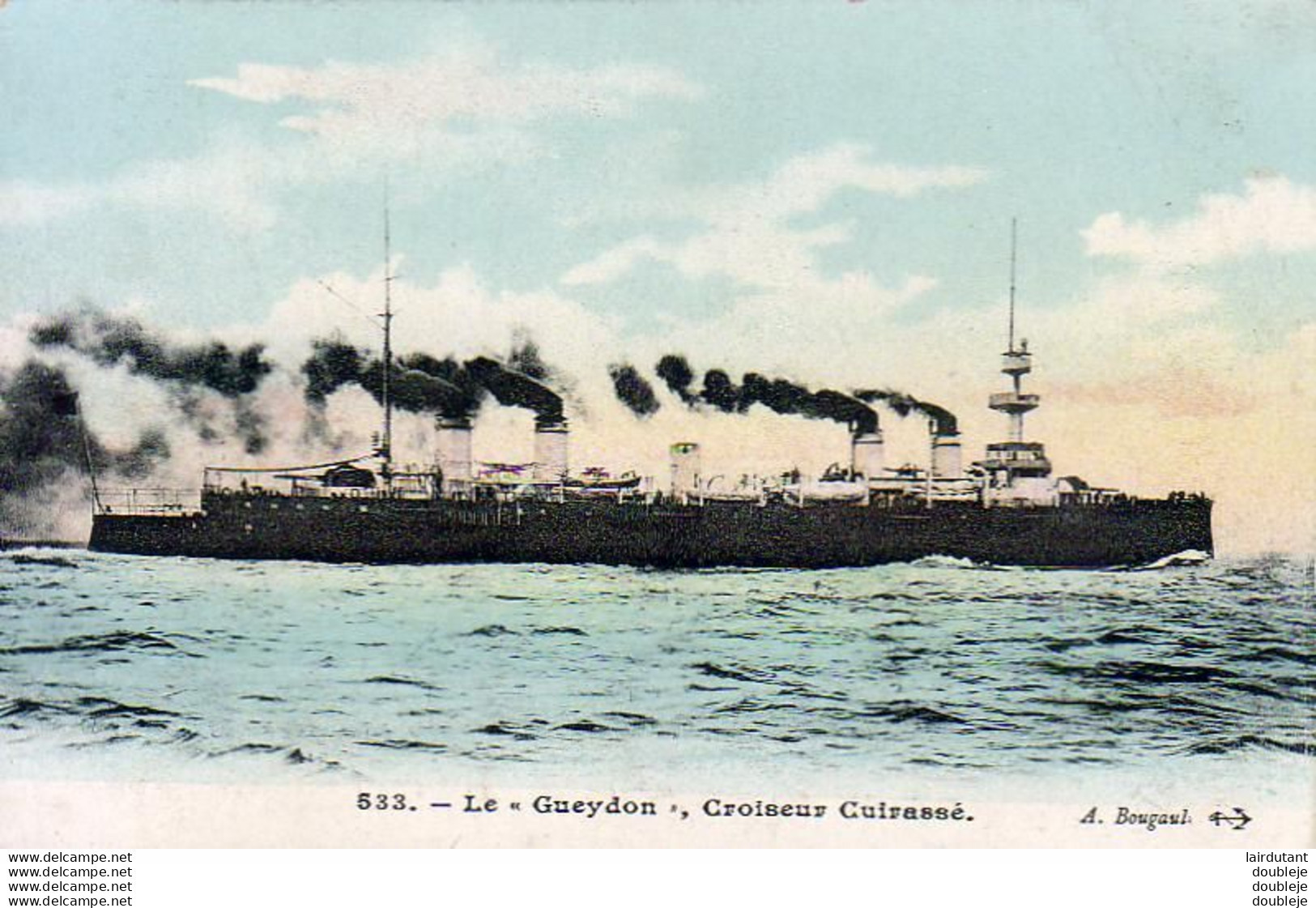 MARINE MILITAIRE FRANCAISE  Le " Geydon ", Croiseur Cuirassé  ... - Warships
