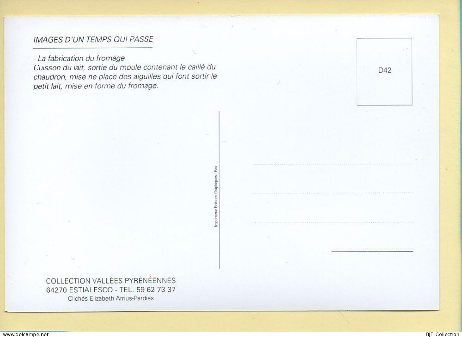 Fabrication Du Fromage / 5 Vues (Elizabeth ARRIUS-PARDIES N° D 42) Images D'un Temps Qui Passe - Paysans