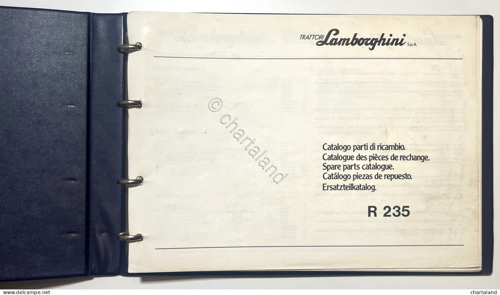 Catalogo Parti Di Ricambi Originali Lamborghini - R 235 - Ed. 1985 - Sonstige & Ohne Zuordnung