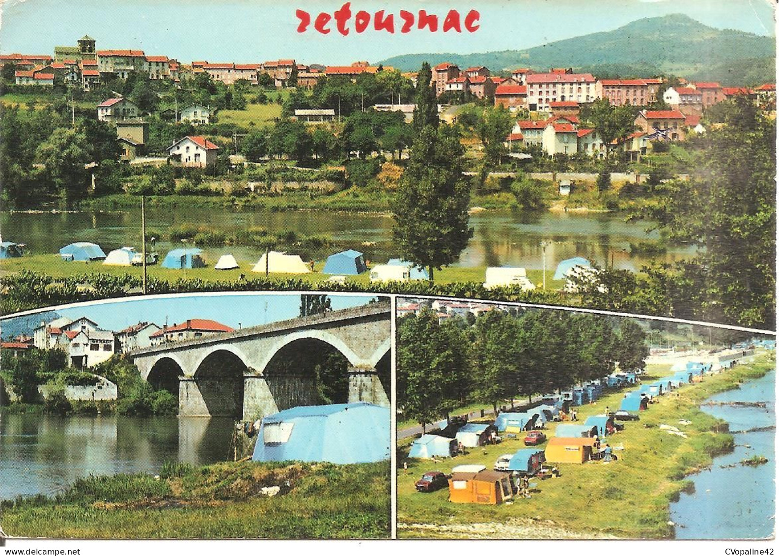 RETOURNAC (43) Carte Multivues - Le Camping  CPSM  GF - Retournac