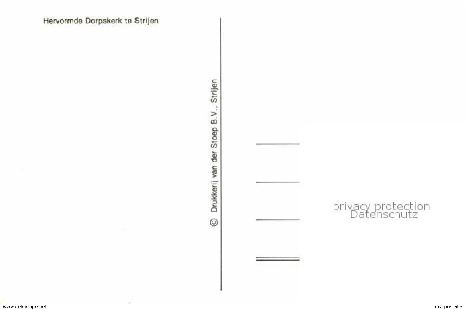 72711856 Strijen Hervormde Dorpskerk Innen Strijen - Sonstige & Ohne Zuordnung