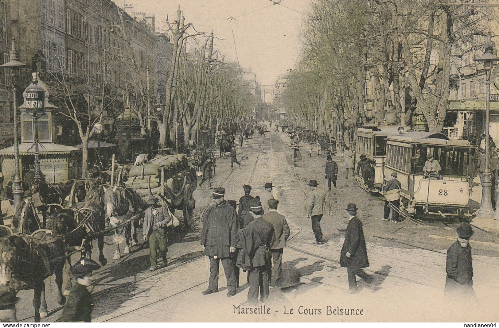 CPA - 13 - Marseille -Cours Belsunce  - - Canebière, Stadscentrum